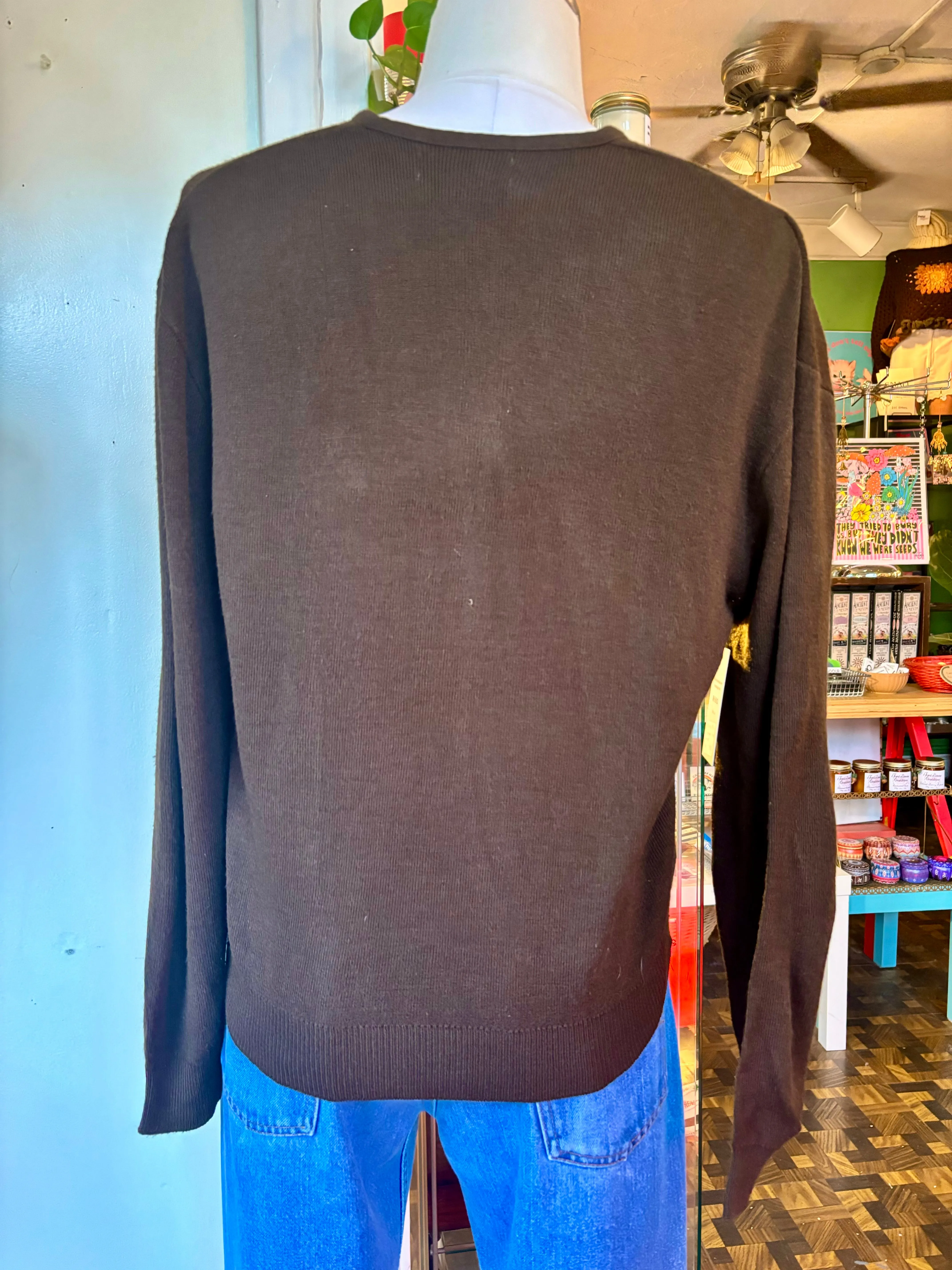 70s Sears Men’s sportswear v-neck sweater