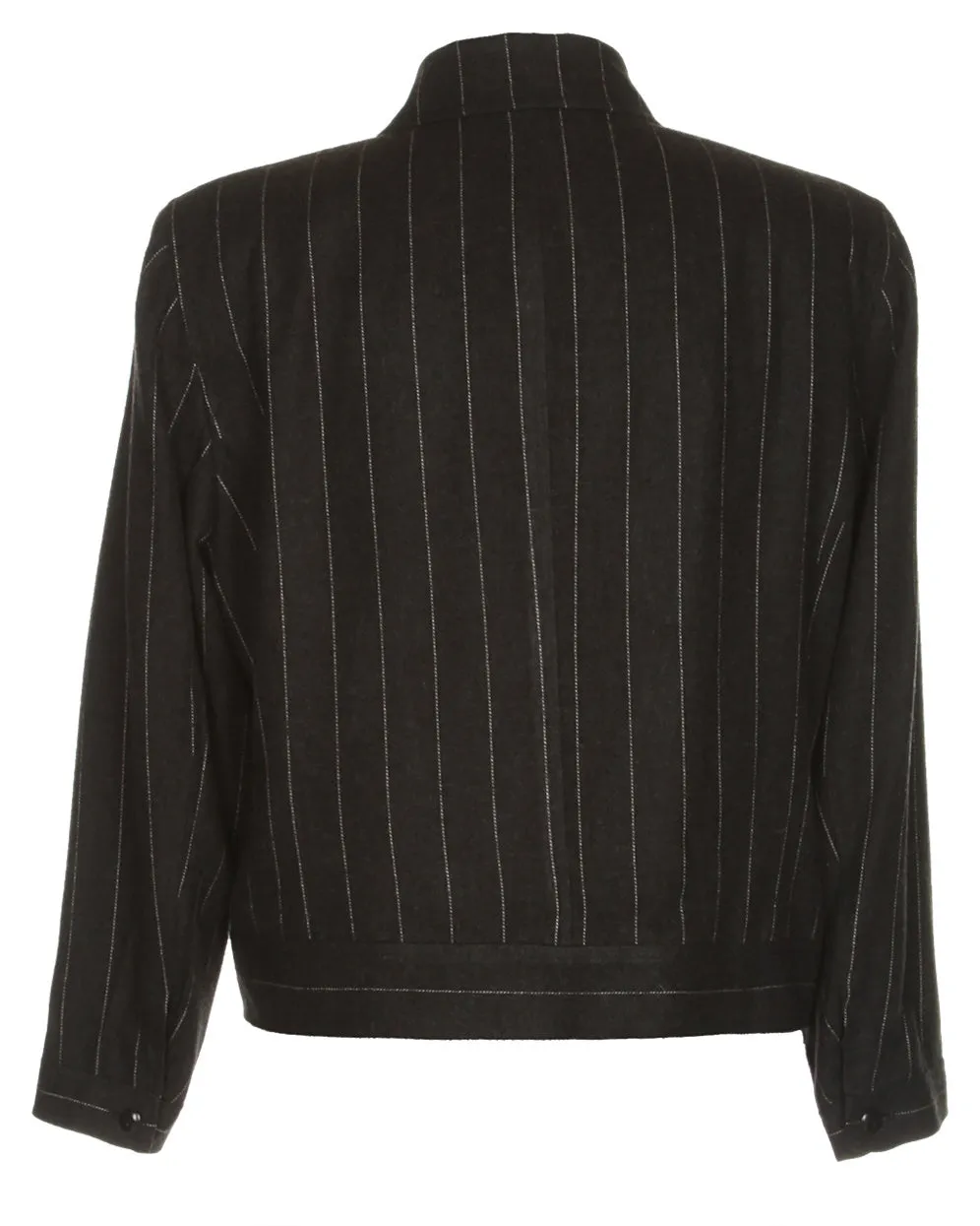 90s Emanuel Ungaro Grey Pinstripe Jacket - M