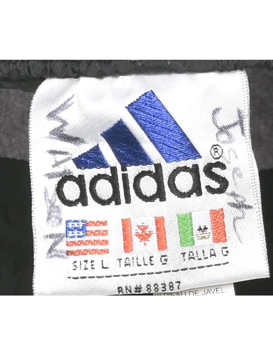 Adidas Black & White Contrast Track Pants - W27 L31