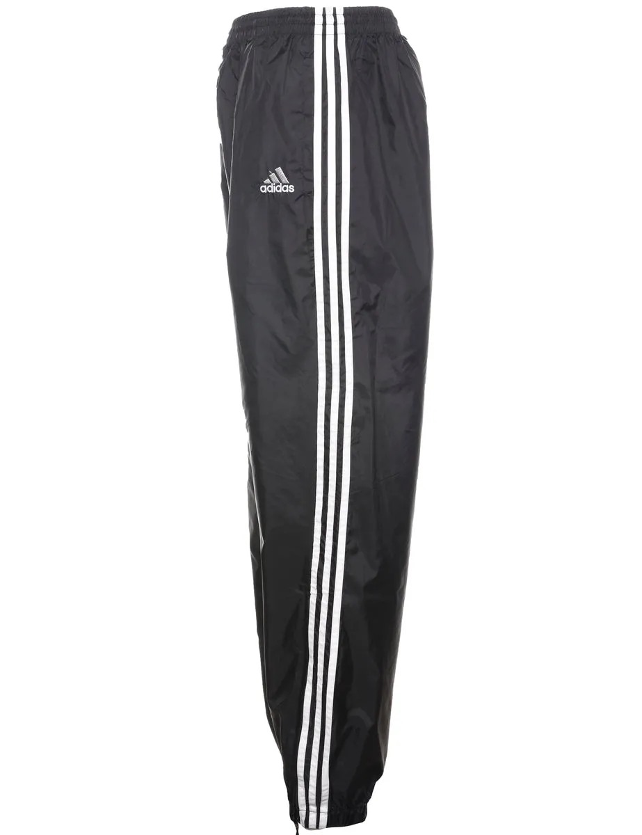 Adidas Black & White Contrast Track Pants - W27 L31