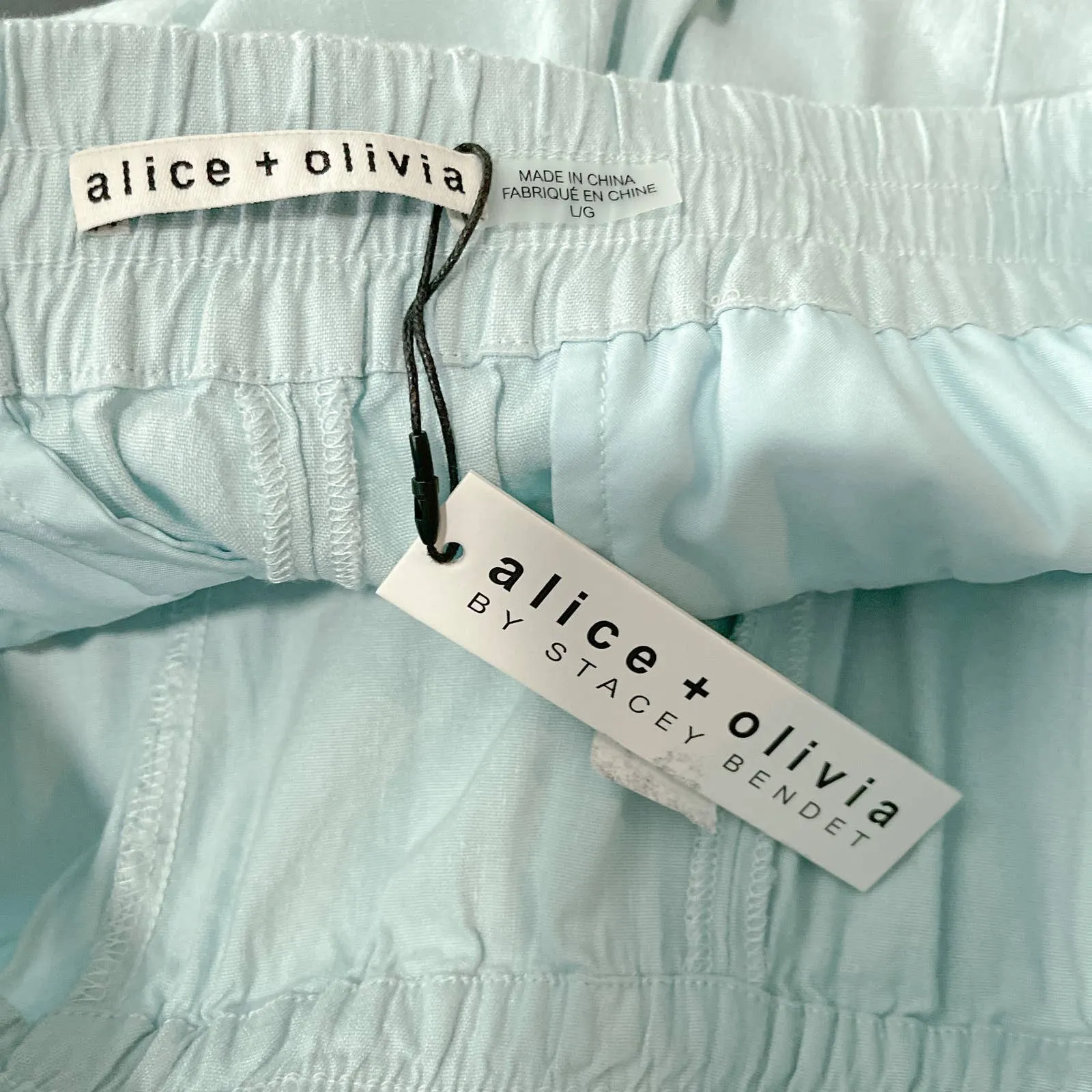Alice   Olivia | Neta High-Waist Pull-On Cargo Pants | Sz L