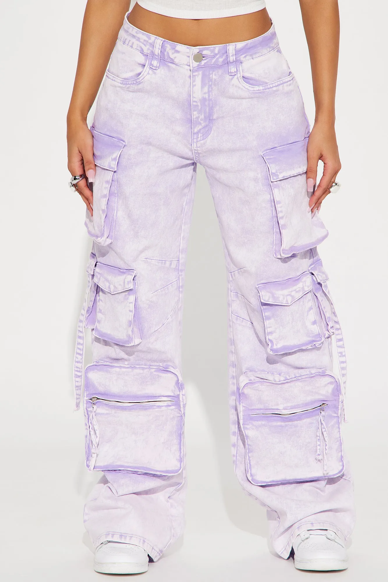 Amelia Cargo Pant - Lavender