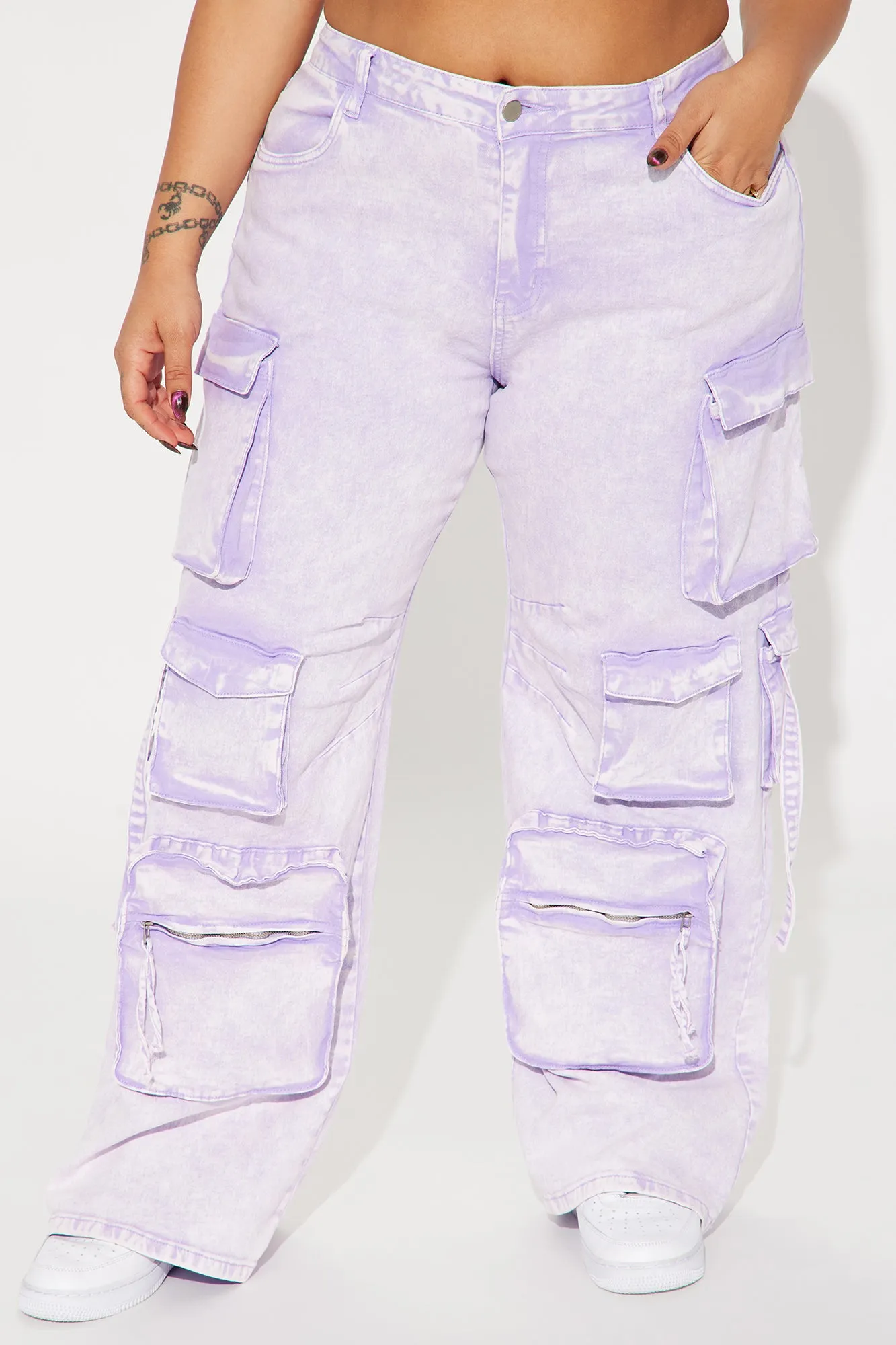 Amelia Cargo Pant - Lavender