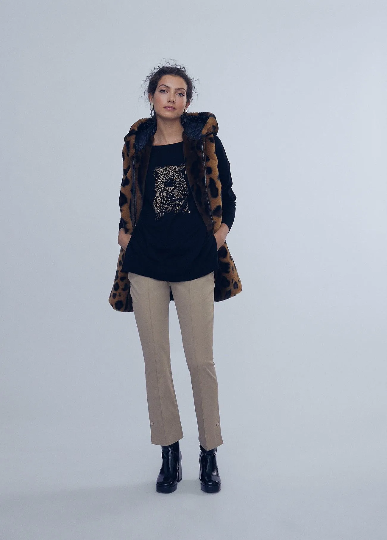 Animal print sweater