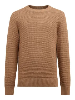 Archer Structure Sweater - Tiger Brown