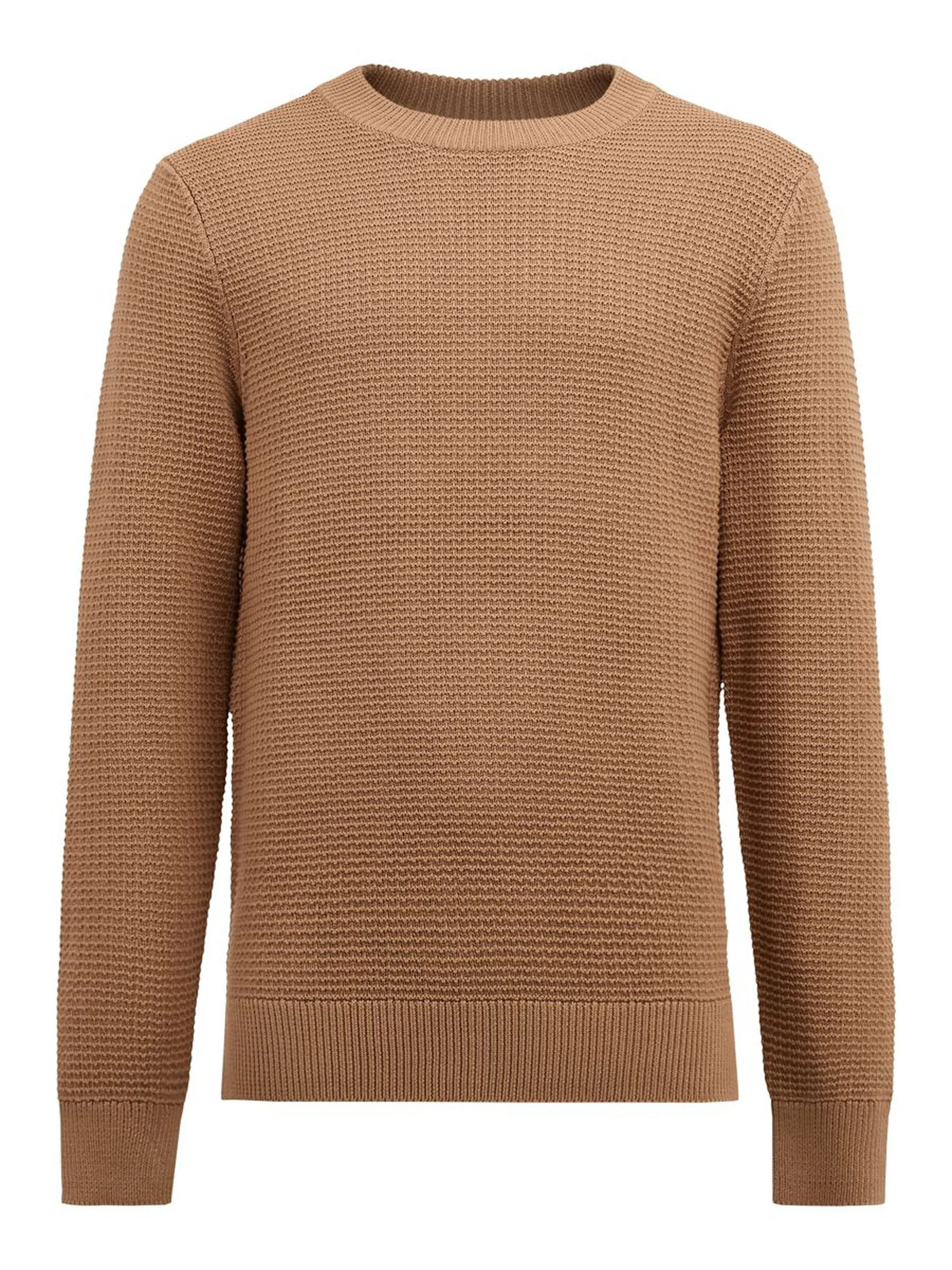 Archer Structure Sweater - Tiger Brown