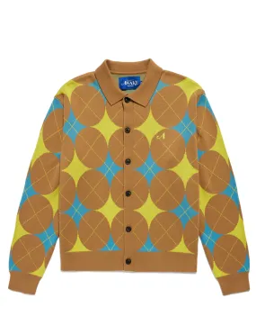 AWAKE NY ARGLYE KNIT CARDIGAN