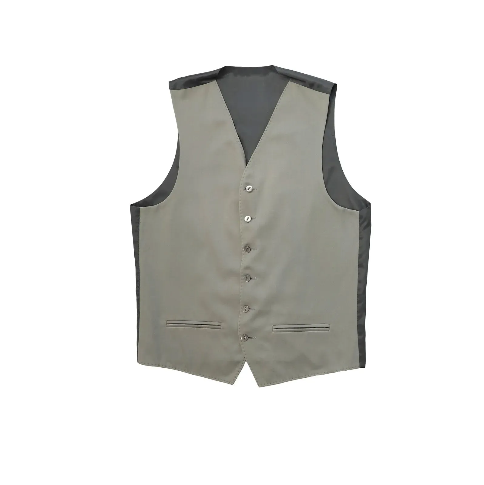 Black 3 Piece Herringbone Tailcoat Suit with Pinstripe Trousers & Grey Waistcoat