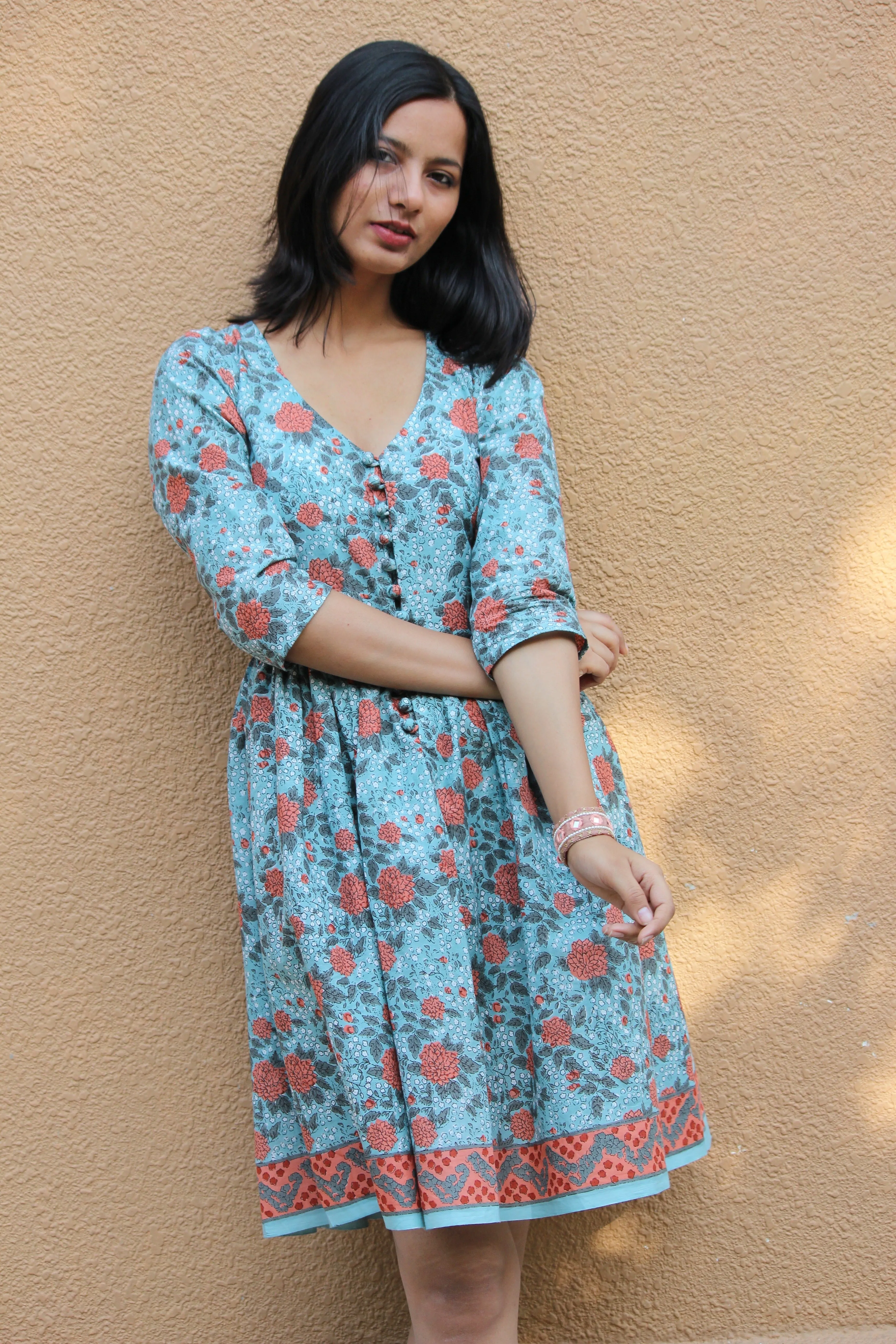 Blue Orchid Printed Dress