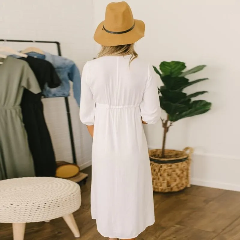 Bohemian V-Neck Loose Dress