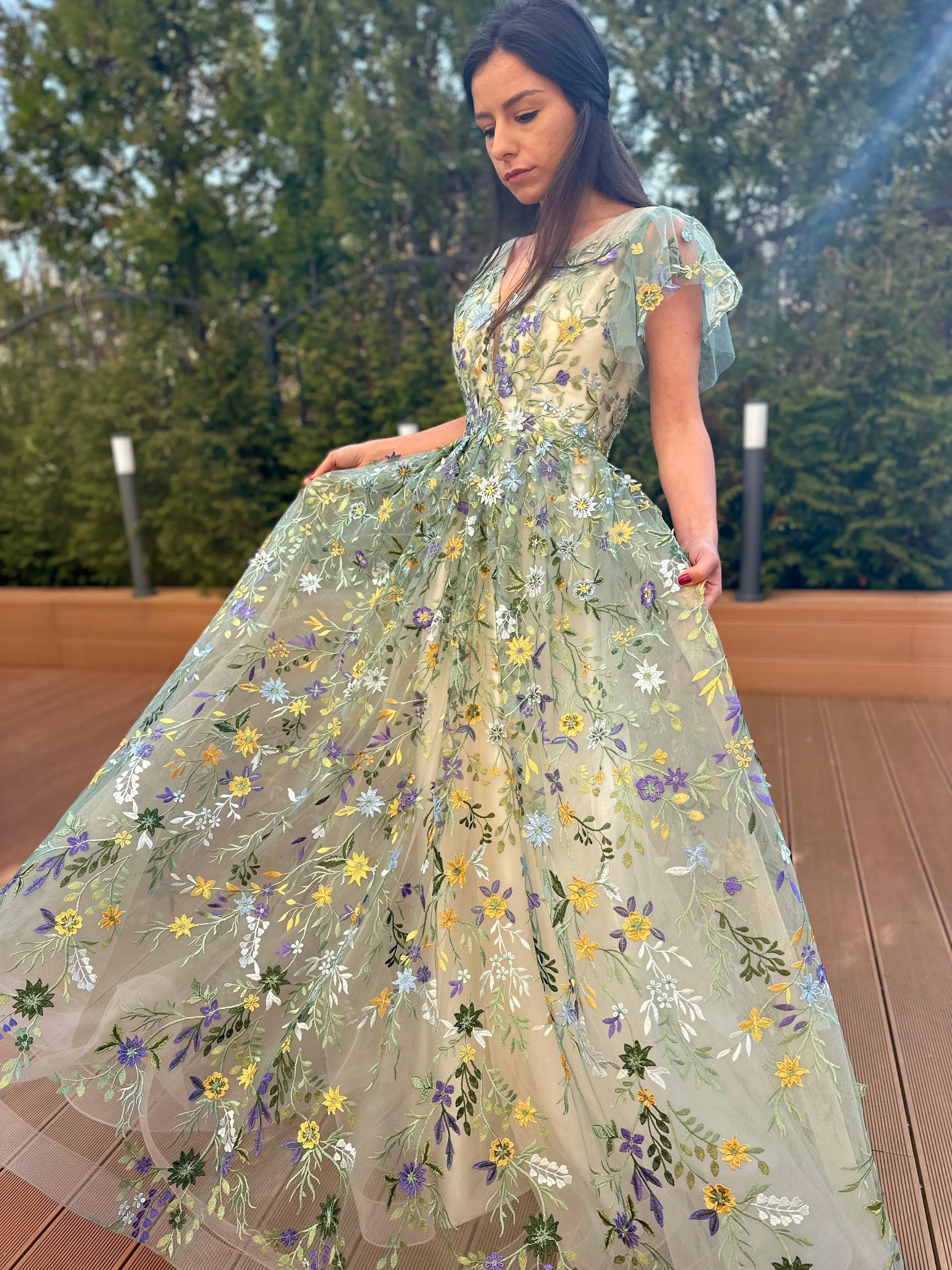 Botanical Elegance Gown
