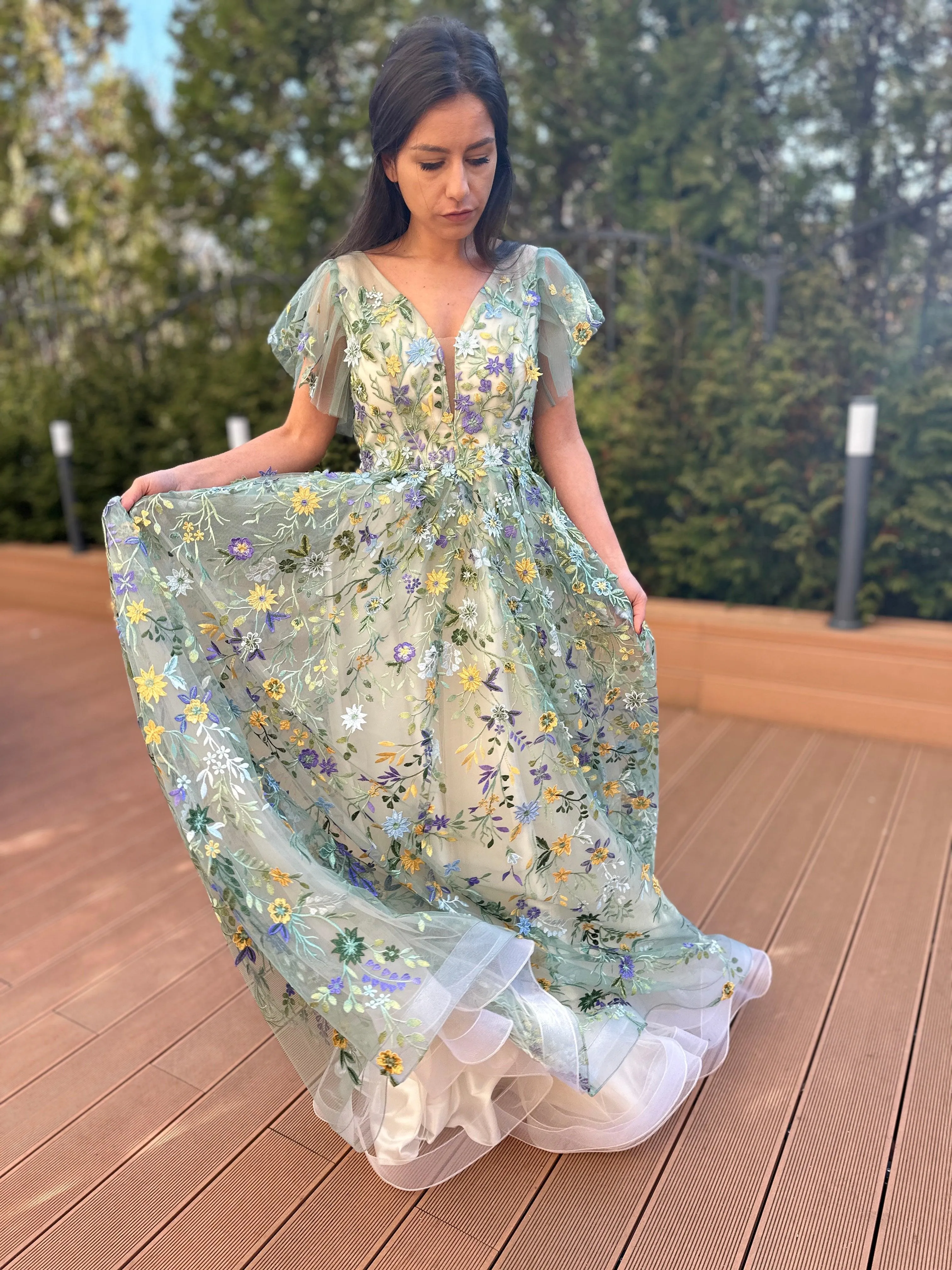 Botanical Elegance Gown