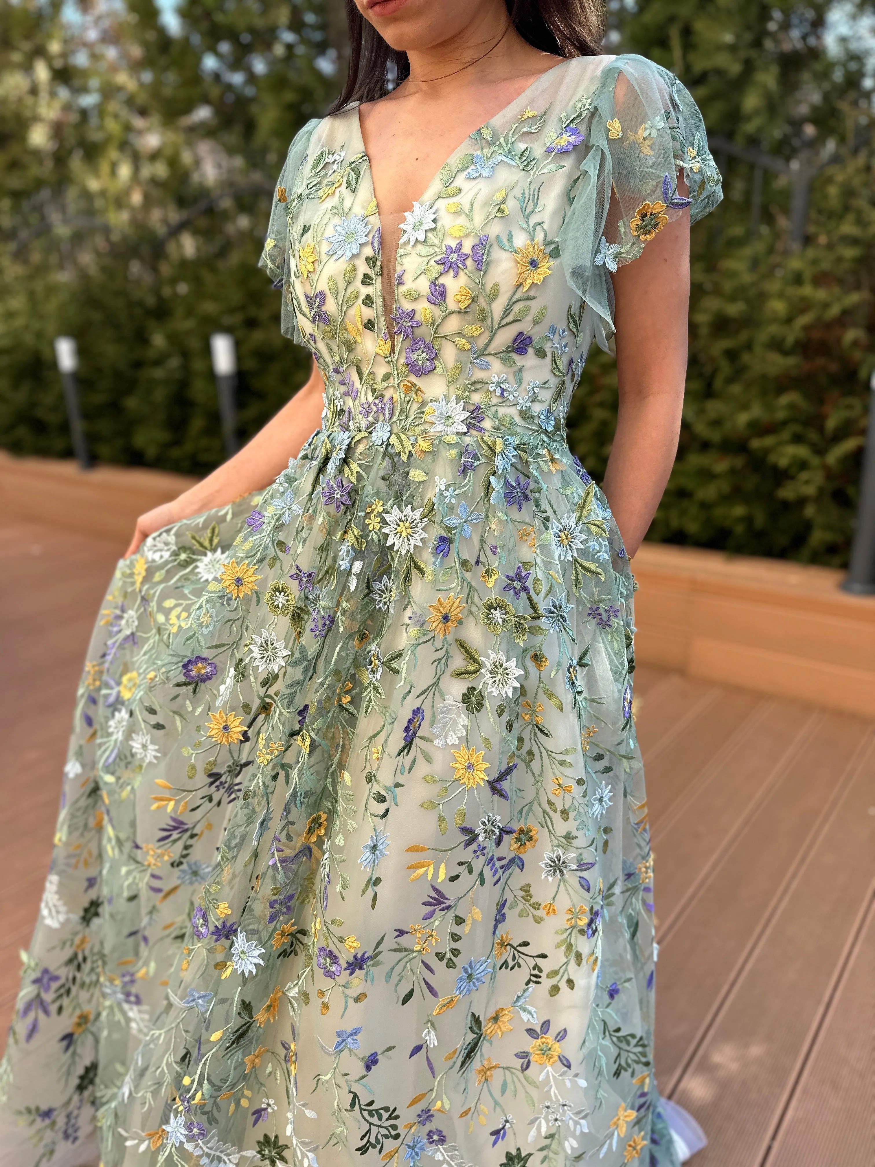 Botanical Elegance Gown