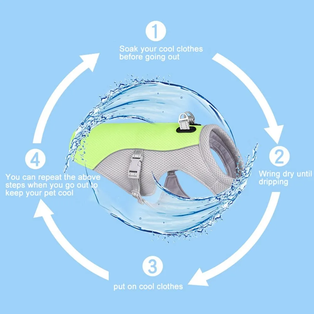 Breathable Summer Dog Cooling Vest for Heat Protection Outdoors