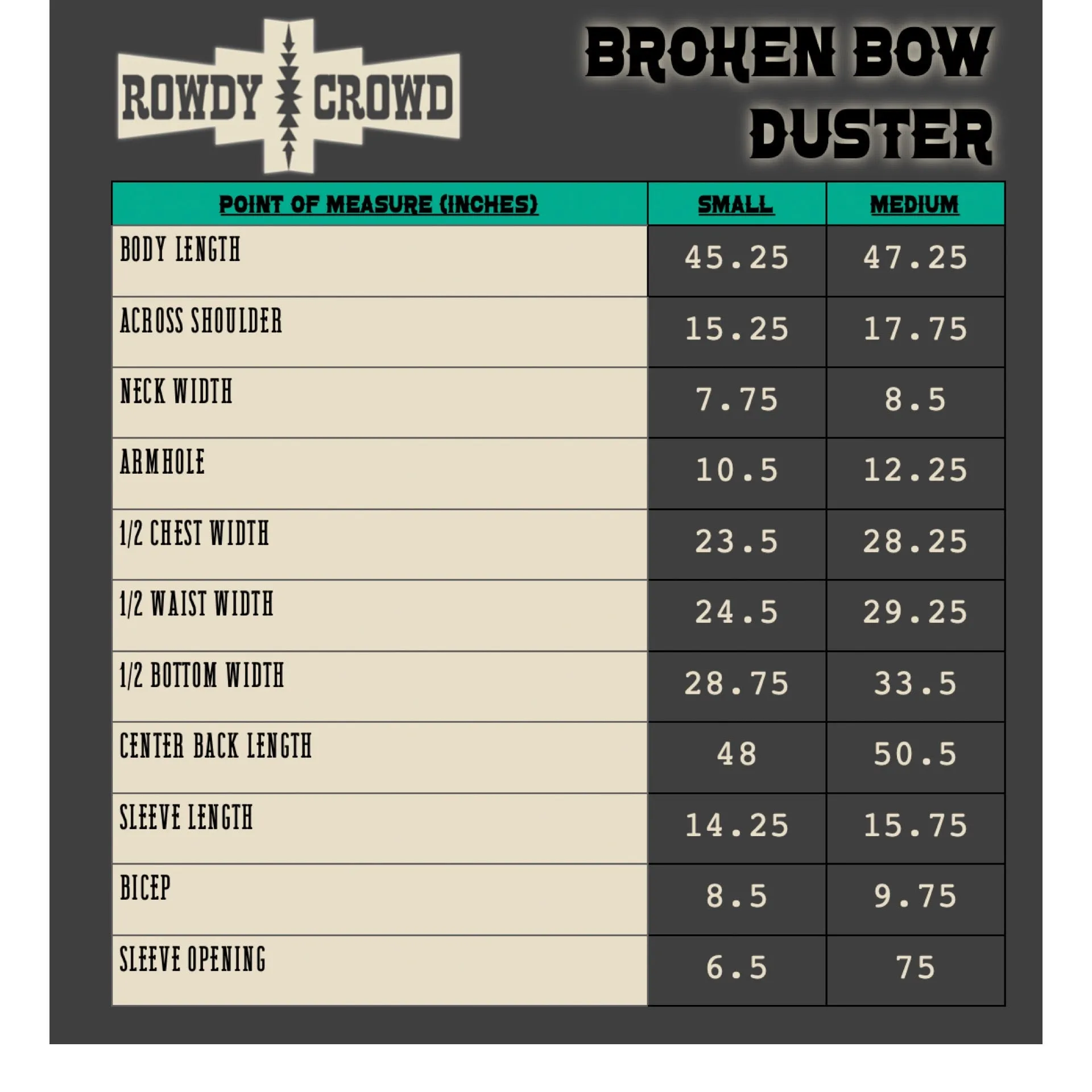 Broken Bow Duster