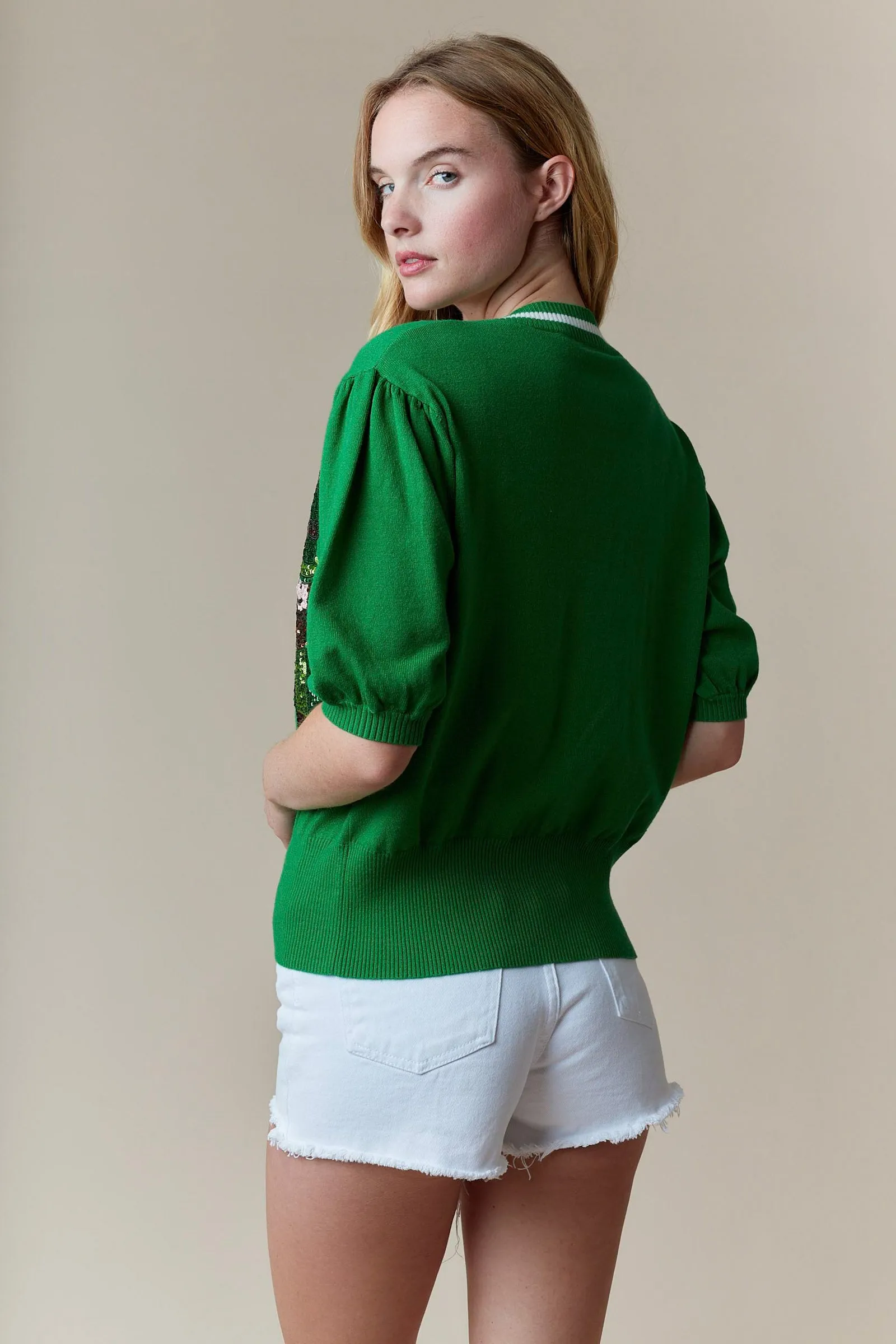 Call Me Lucky Knit Cardigan • Green