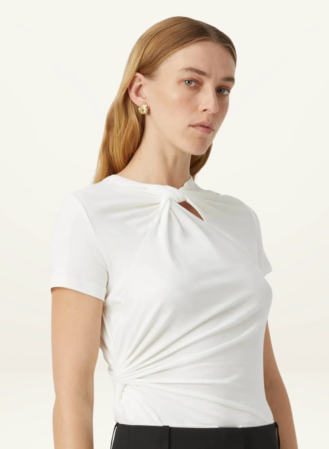 Camilla and Marc Felton Twist Tee in WHITE