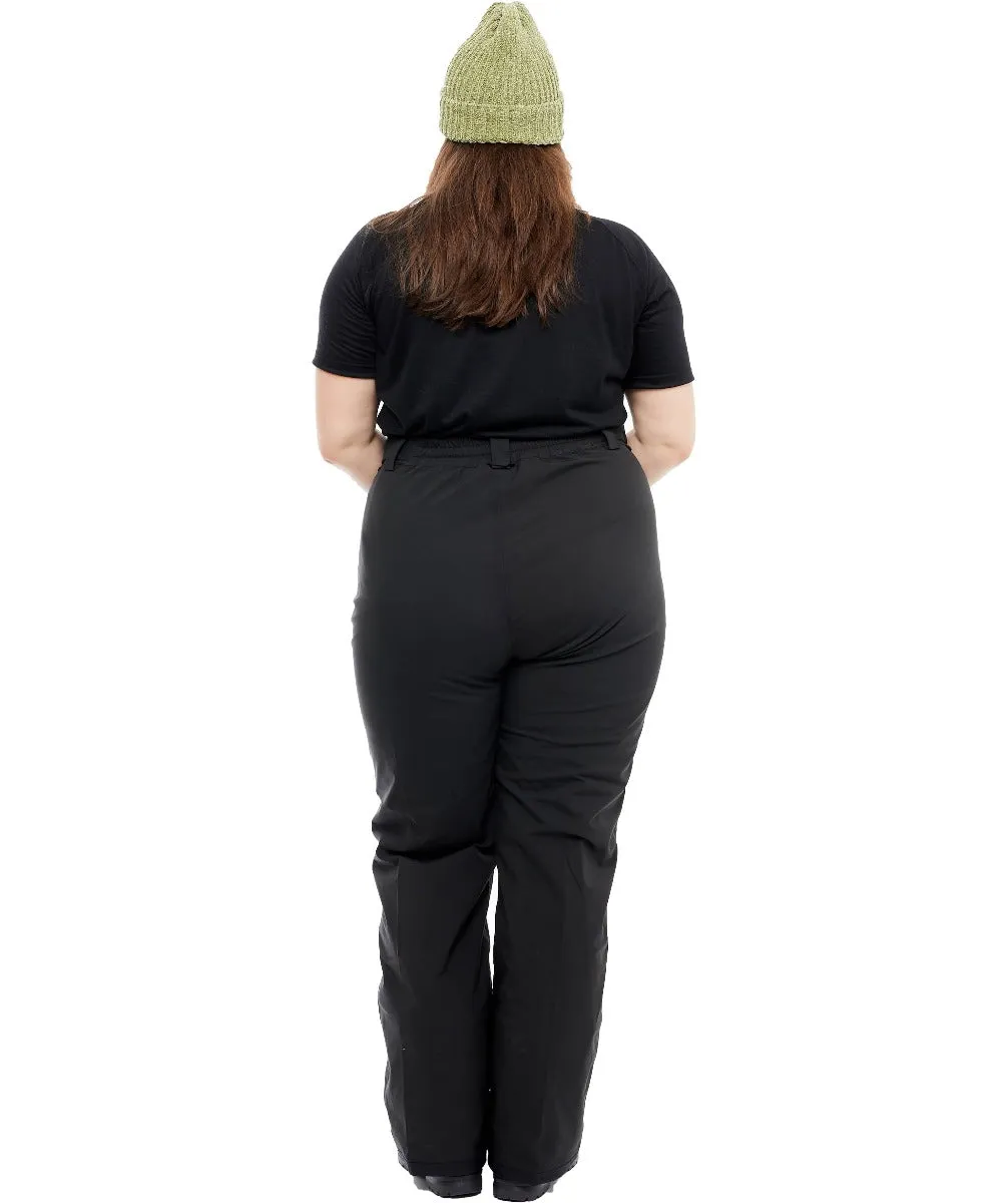 Cartel Arctic Stretch Womens Snow Pant Black Extra Short, Short & Regular 2XL-10XL