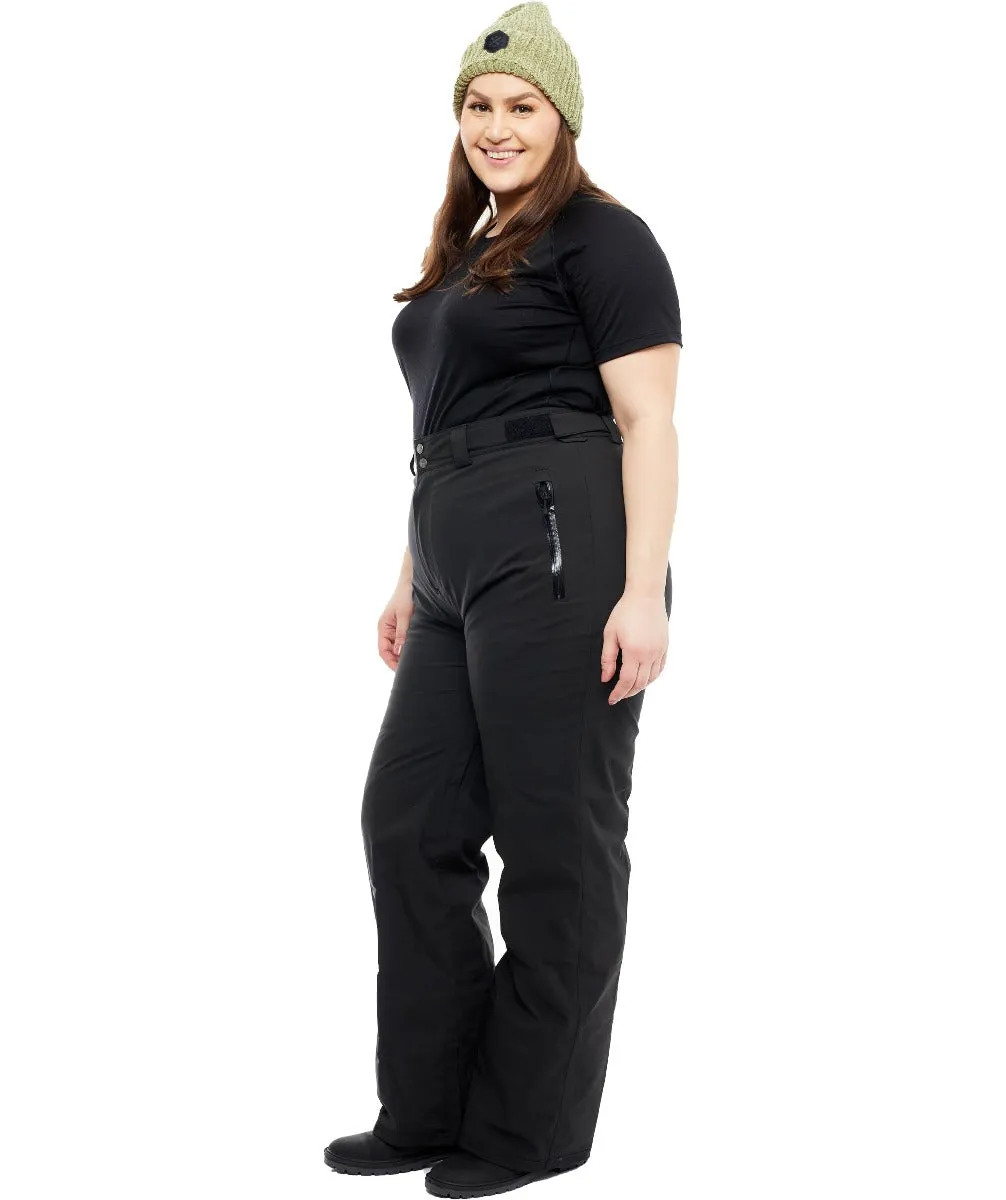 Cartel Arctic Stretch Womens Snow Pant Black Extra Short, Short & Regular 2XL-10XL