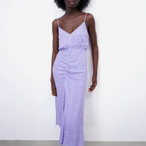 CASUAL BACKLESS A-LINE CAMISOLE MIDI DRESS