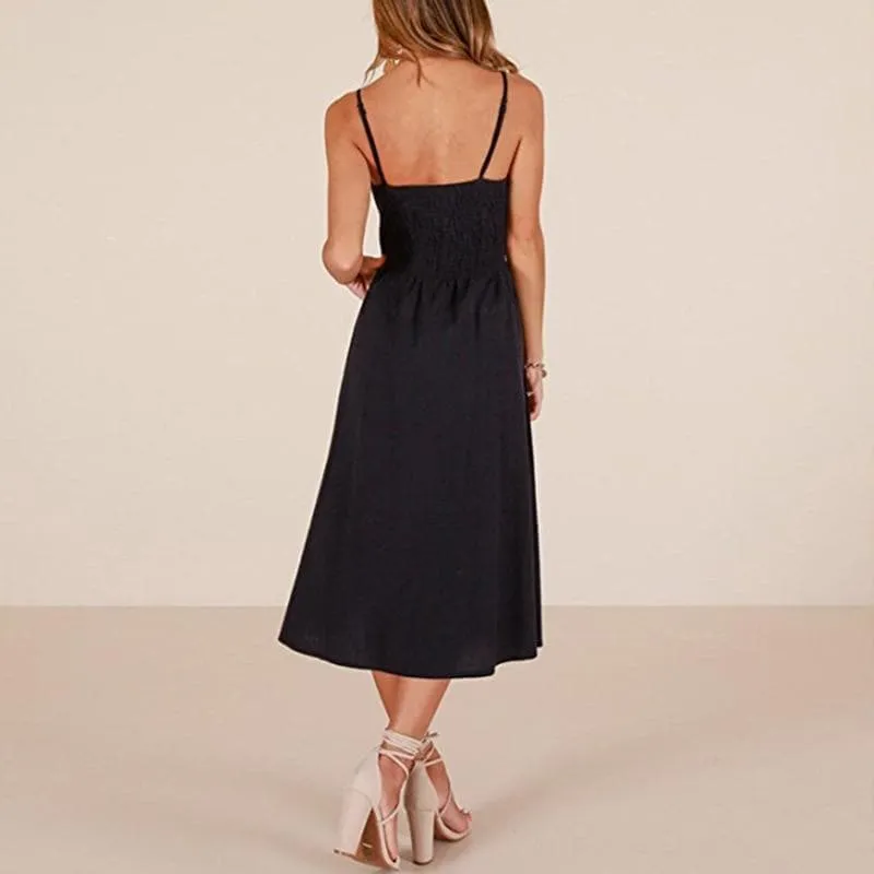 CASUAL BEACH MIDI DRESS