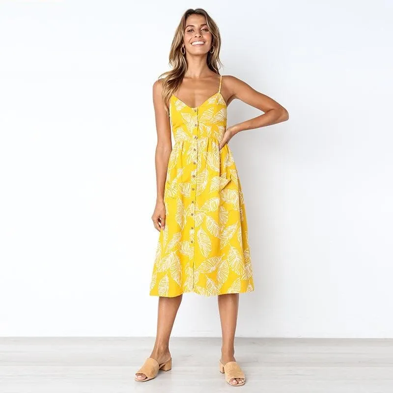 CASUAL BEACH MIDI DRESS