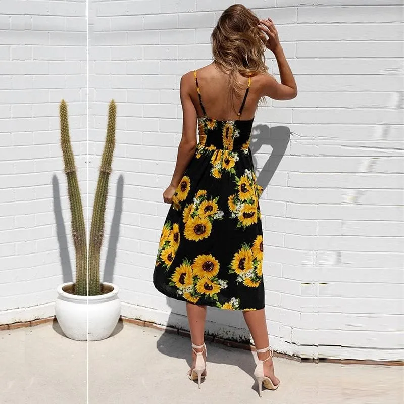 CASUAL BEACH MIDI DRESS
