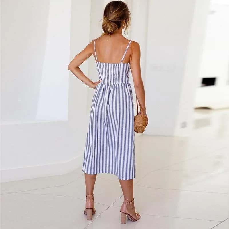 CASUAL BEACH MIDI DRESS