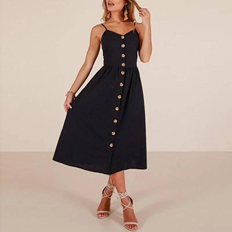 CASUAL BEACH MIDI DRESS