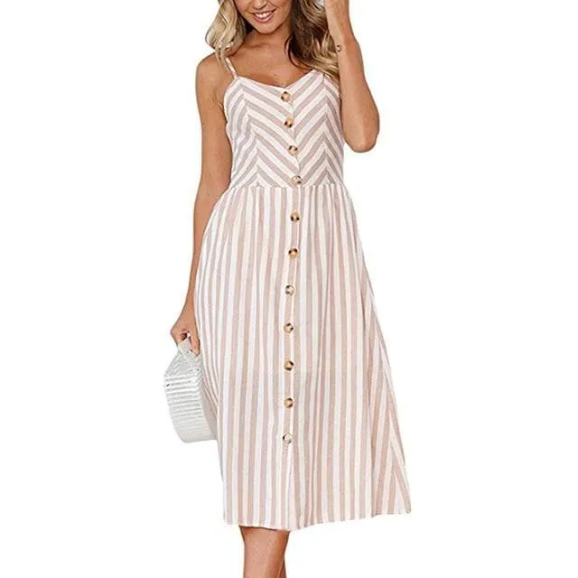 CASUAL BEACH MIDI DRESS