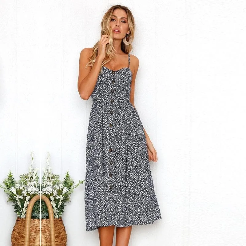CASUAL BEACH MIDI DRESS
