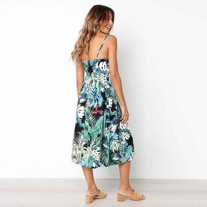 CASUAL BEACH MIDI DRESS