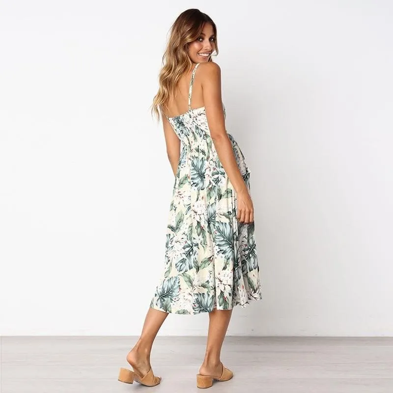 CASUAL BEACH MIDI DRESS