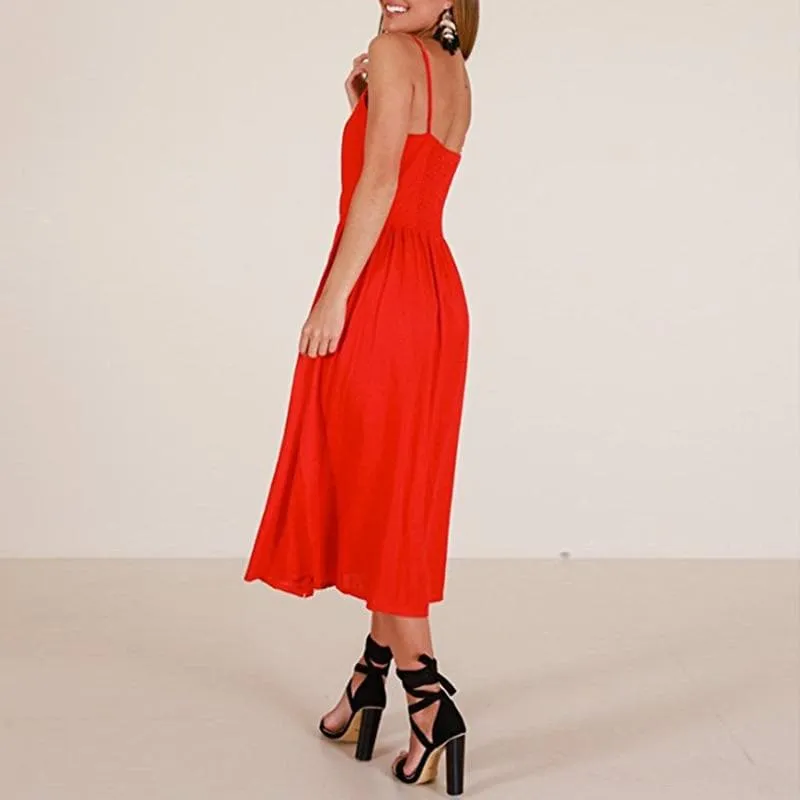 CASUAL BEACH MIDI DRESS