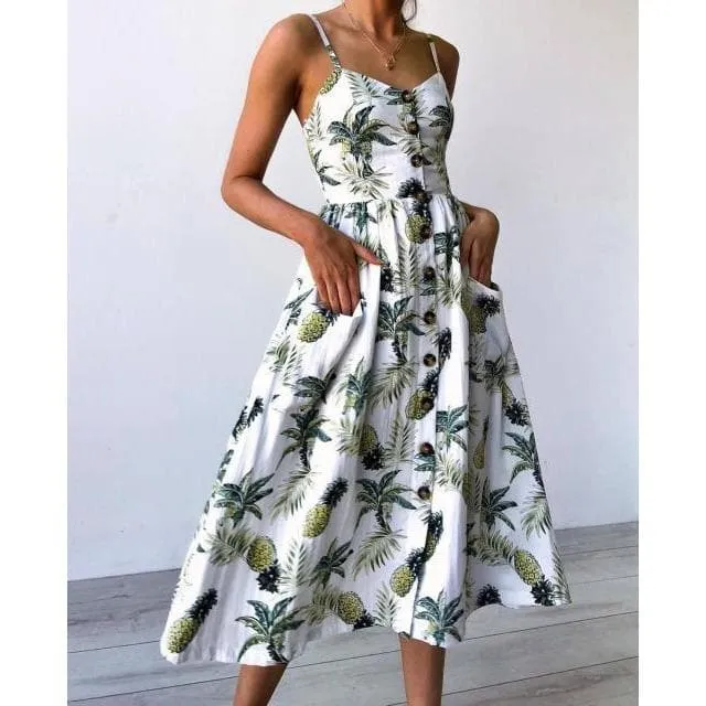 CASUAL BEACH MIDI DRESS