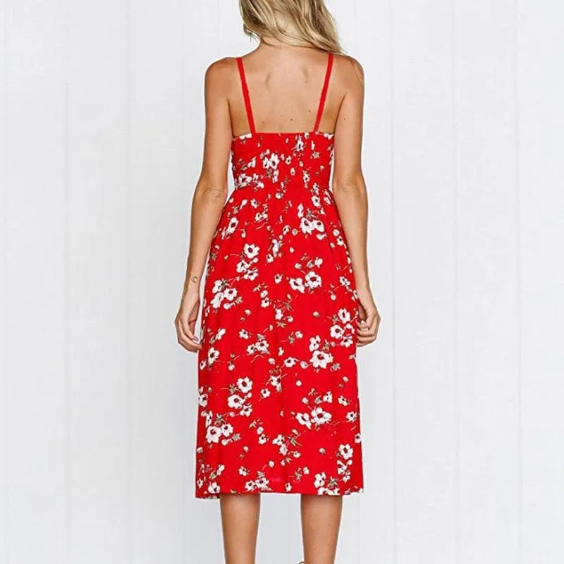 CASUAL BEACH MIDI DRESS