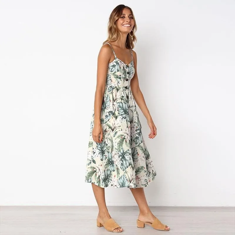 CASUAL BEACH MIDI DRESS