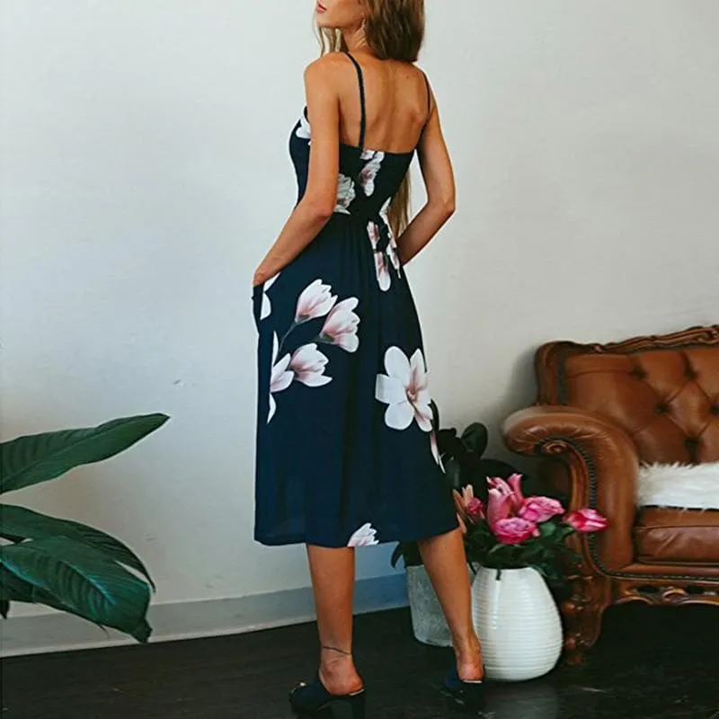 CASUAL BEACH MIDI DRESS