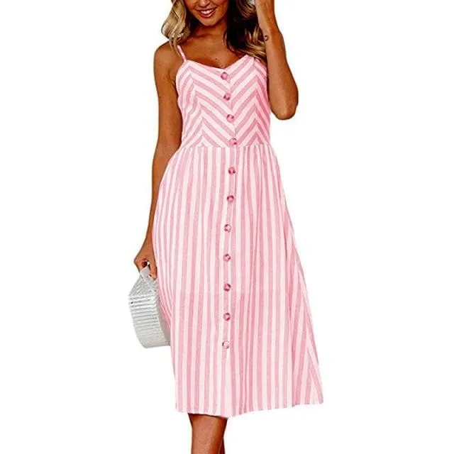 CASUAL BEACH MIDI DRESS
