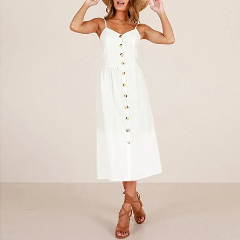 CASUAL BEACH MIDI DRESS