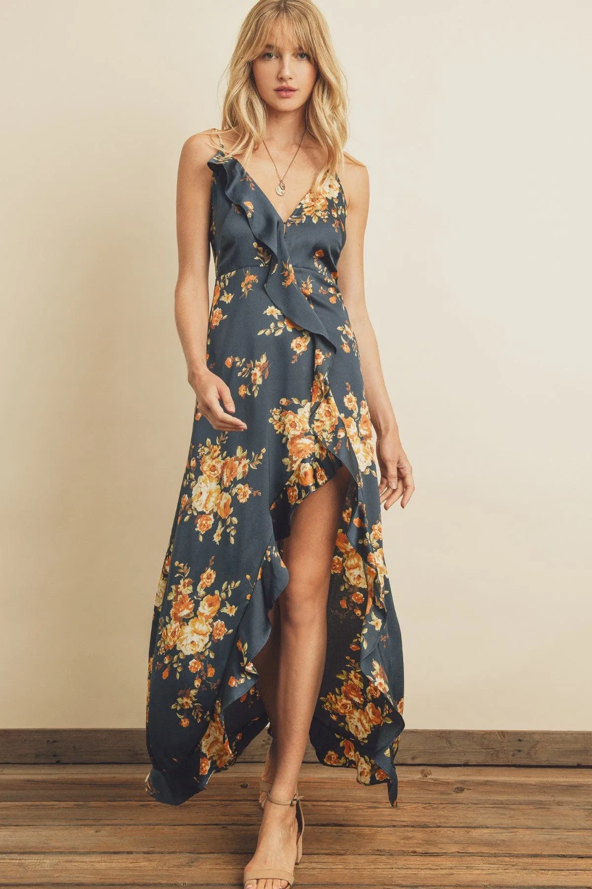 Cavello Ruffle Maxi Dress