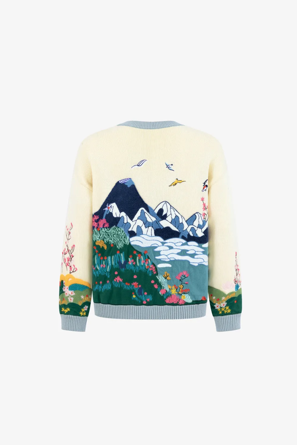 Celestial Embroidery Sweater