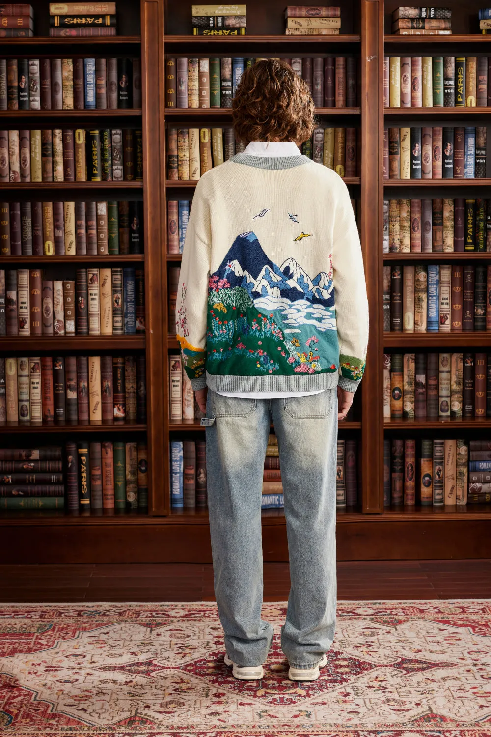 Celestial Embroidery Sweater
