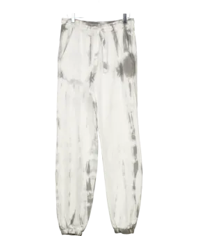 CHristian Zen Grey Tie-dye Cotton Pants Joggers UK S