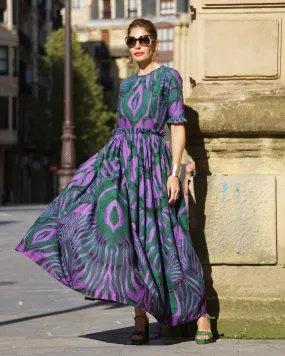 Contrast Printed Dress