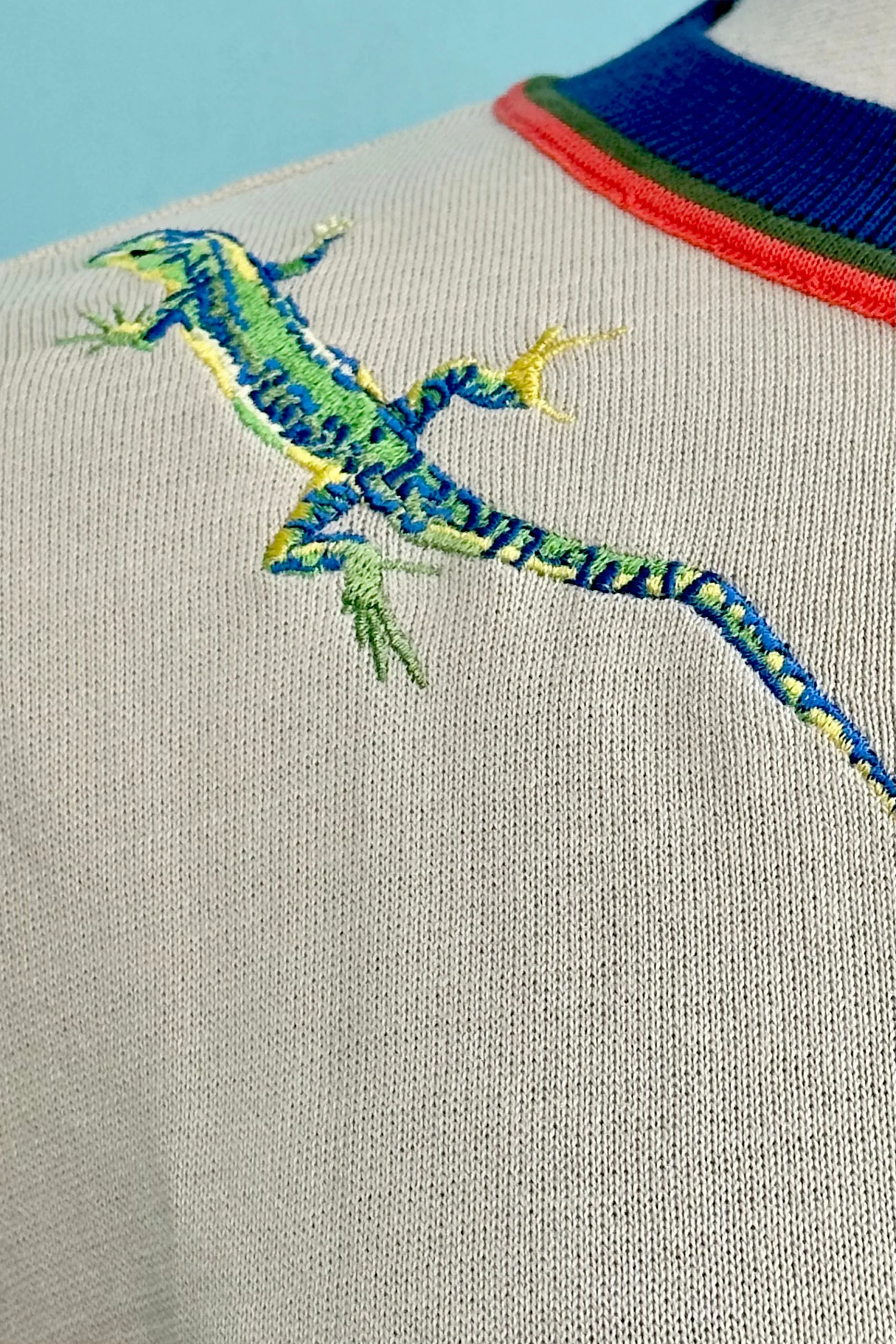 Cream Lizards Vera Cardigan by Palava
