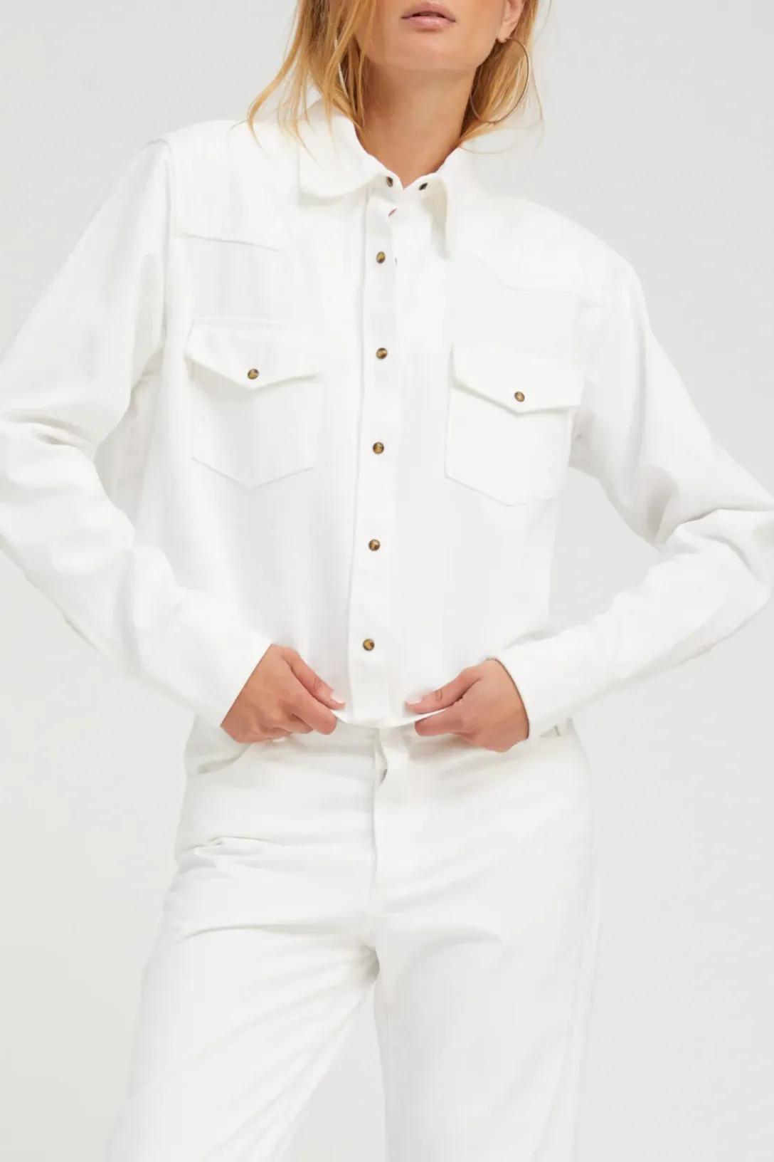 Cropped Western Button Up | Sophia