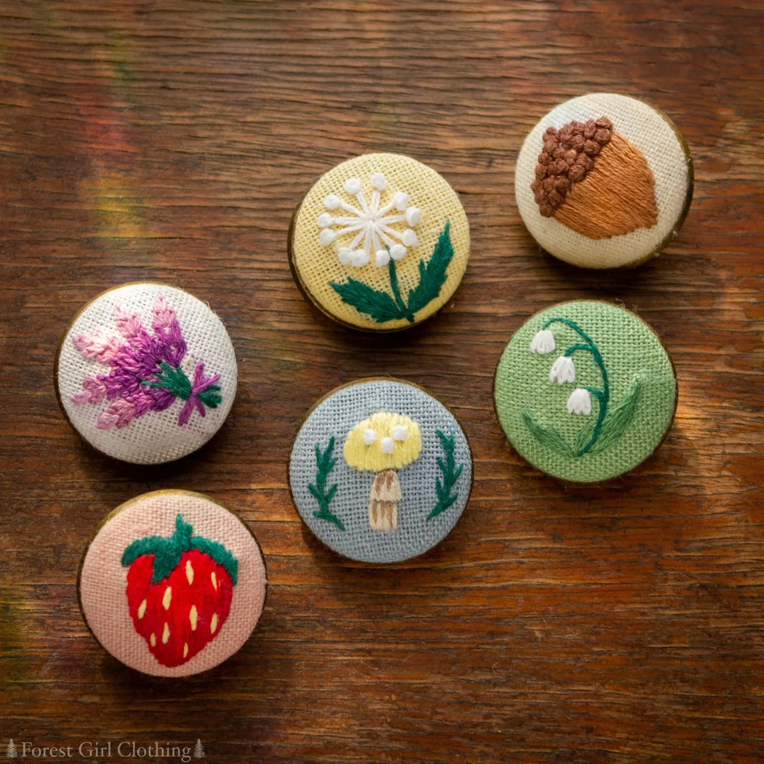 Dandelion Embroidered Pin