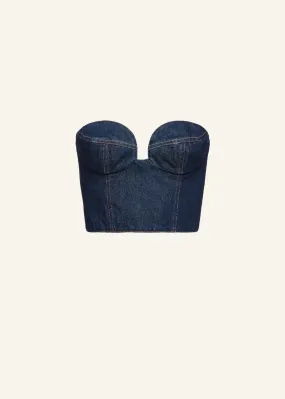 Denim Corset Top