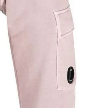 Diagonal Fleece Track Pants Light Peach